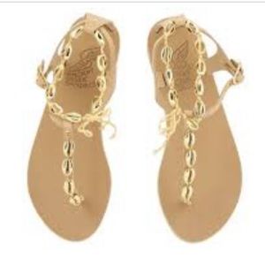 Ancient Greek Sandals Tan Chrysso Sandals Sz. 37